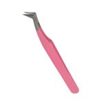 Professional Eyelash Extension Isolating Pink 6ASA Tweezers