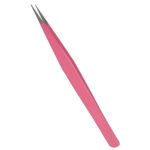 Professional Eyelash Extension Isolating Pink Straight Tweezers