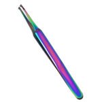 Professional Eyelash Extension Isolating Rainbow Tweezers