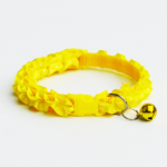 Cute Frilly Polka Adjustable Bell Pets , Cats, Dogs Kitten Puppy Yellow Collars