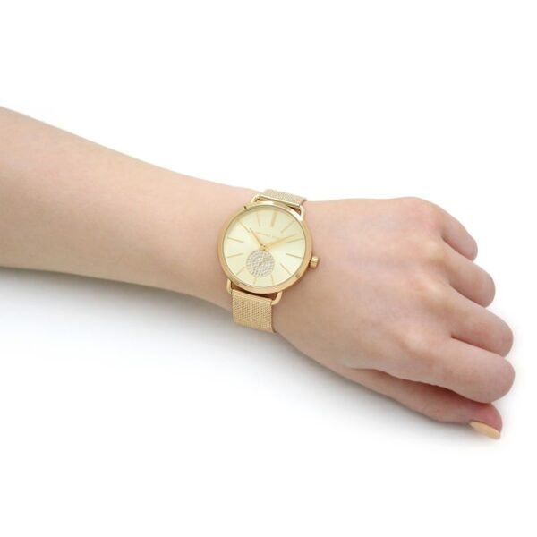 Michael Kors MK3844 Gold Tone Craystals Portia Ladies Watch - Image 5