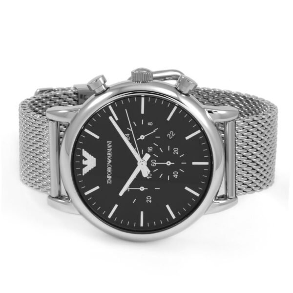 Emporio Armani Men's Watch Black Dial Luigi Mesh Strap AR1808 - Image 2