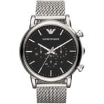 Emporio Armani Men’s Watch Black Dial Luigi Mesh Strap AR1808