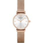 NEW EMPORIO ARMANI LADIES ROSE GOLD WATCH AR1956