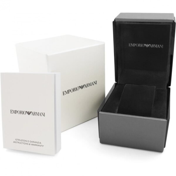 Emporio Armani Men's Watch Black Dial Luigi Mesh Strap AR1808 - Image 6