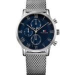 TOMMY HILFIGER KANE BLUE & SILVER MENS WATCH 1791398