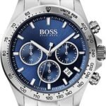 Hugo Boss HB1513755 Mens Hero Sport Lux Silver & Blue Chronograph Watch