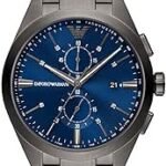 Emporio Armani Chronograph Gunmetal Stainless Steel Watch AR11481