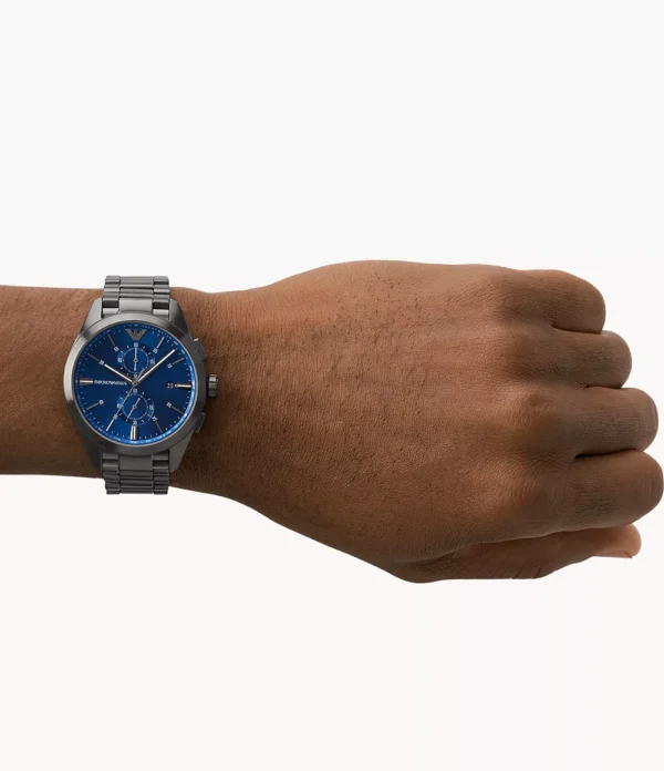 Emporio Armani Chronograph Gunmetal Stainless Steel Watch AR11481 - Image 3