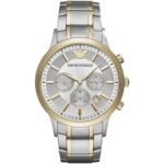 Emporio Armani AR11076 Mens Two Tone Chronograph Bracelet Watch