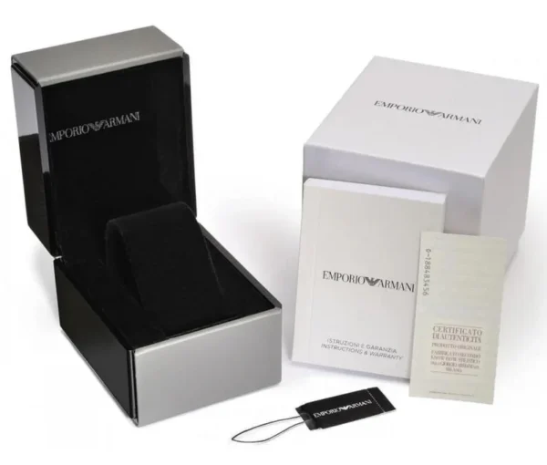 Emporio Armani AR11208 Men's Black Chronograph Watch - Image 3