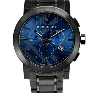 Burberry Men's Watch Chronograph The City 42mm Gun Metal BU9365