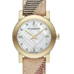 Burberry Ladies Watch The Classic City 26mm Diamond Yellow Gold BU9226