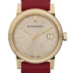 Burberry BU9111 Gents Red Leather Strap Watch
