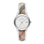 Burberry Ladies Watch The City Haymarket Strap silver 33mm BU9136