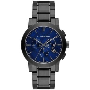 Burberry Men's Watch Chronograph The City 42mm Gun Metal BU9365