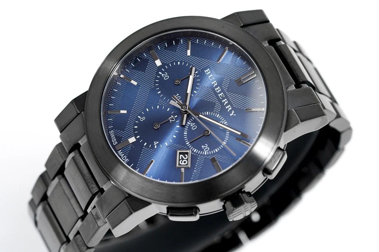 Burberry Men's Watch Chronograph The City 42mm Gun Metal BU9365 - Image 2