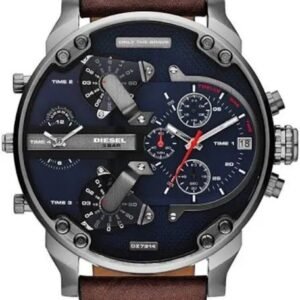 Diesel Mr Daddy Brown Leather Chronograph Mens Watch DZ7314