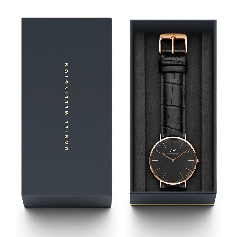 Daniel Wellington Classic Reading, Black/Rose Gold Watch, 40mm DW00100129 - Image 4