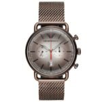 Emporio Armani AR11169 Brown Mesh Chronograph Men’s Watch