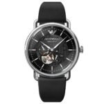 Emporio Armani Men’s Automatic Watch Meccanico Black Skeleton AR60026