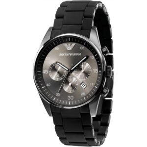 Armani AR5889 - Mens Sports Chronograph Silicone Accent Watch