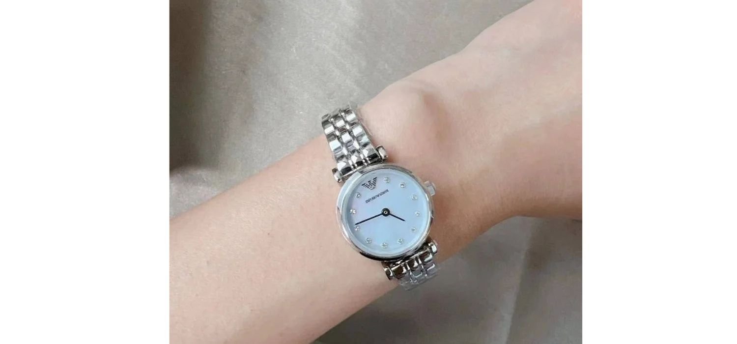 Emporio Armani Ladies Mother of Pearl Watch AR1961 - Image 2