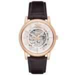 Emporio Armani Automatic Watch AR1983 Brown Leather Band