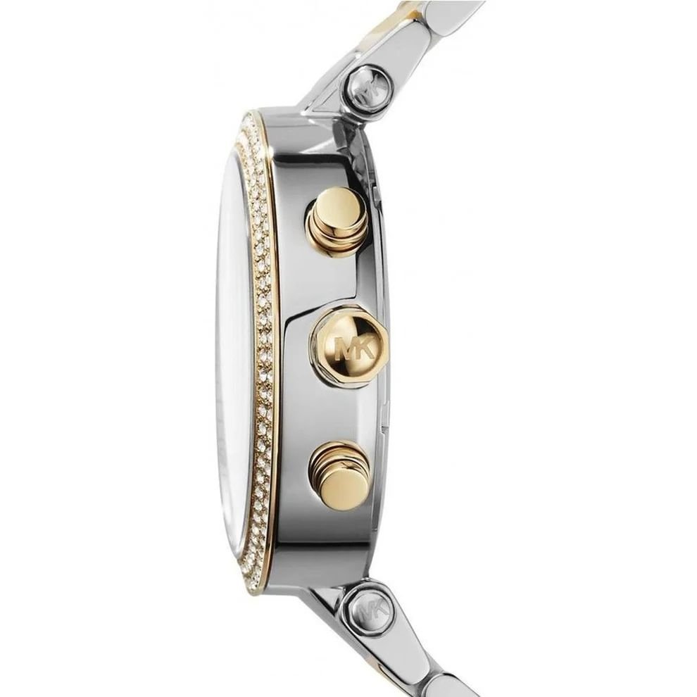 Michael Kors MK6140 Parker Pink Dial Two Tone Steel Ladies Watch - Image 3