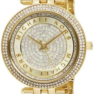 Michael Kors MK3445 Mini Darci Gold Crystal Pave Ladies Watch