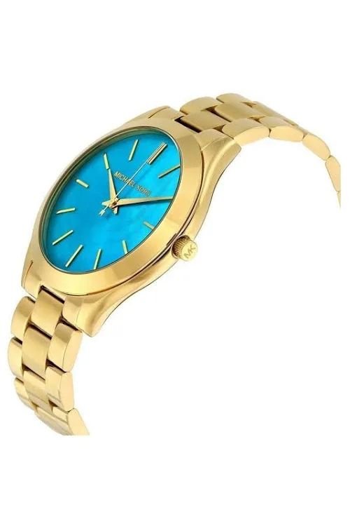 Michael Kors MK3492 Runway Blue Dial Stainless Steel Ladies Watch - Image 3