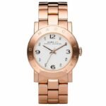 Marc Jacobs Ladies AMY Rose Gold Watch MBM3077