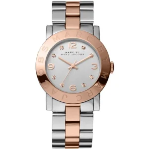 Marc Jacobs Ladies AMY Rose Gold Watch MBM3194
