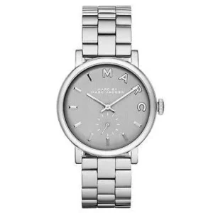 Marc Jacobs Ladies Baker Silver Watch MBM8630