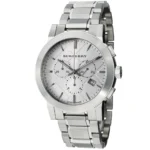 Burberry Men’s Watch Chronograph The City 42mm Silver BU9350