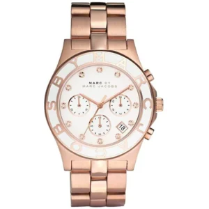 Marc Jacobs Ladies Blade Rose Gold Watch MBM3082