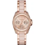 Michael Kors Ladies Mini Blair Rose Gold Watch MK6175