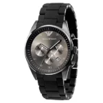 Armani AR5889 – Mens Sports Chronograph Silicone Accent Watch