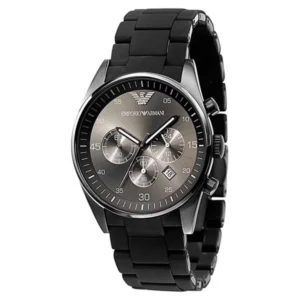 Armani AR5889 - Mens Sports Chronograph Silicone Accent Watch