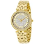 Michael Kors MK3445 Mini Darci Gold Crystal Pave Ladies Watch