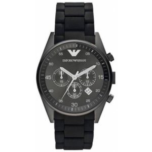 EMPORIO ARMANI AR5889 Mens Black Tazio Watch Emporio Armani AR5889