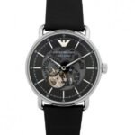 Emporio Armani Men’s Automatic Watch Meccanico Black Skeleton AR60026
