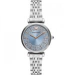 EMPORIO ARMANI Ladies Gianni T-Bar Blue Dial Watch AR11594