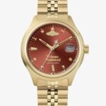 VIVIENNE WESTWOOD Little Camberwell Quartz 29mm Yellow Gold Tone Ladies Watch VV311RBGD