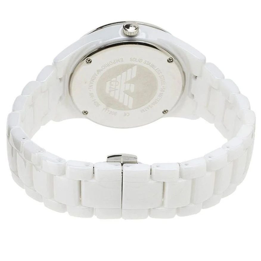 Emporio Armani AR1456 Ceramica Women's White Watch - Image 4