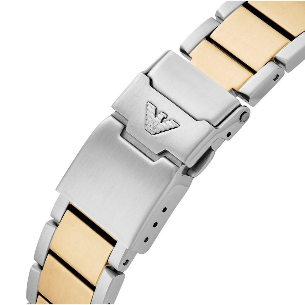 Emporio Armani World Explorer 42mm Stainless Steel and Yellow Gold Tone Men’s Watch AR11682 - Image 4