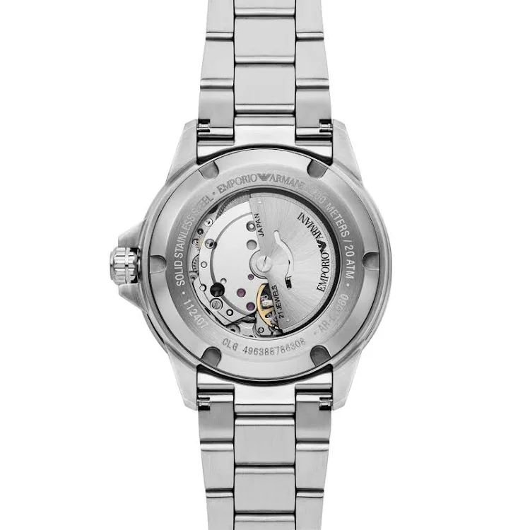 Emporio Armani Men's Automatic (42mm) Green Dial / Stainless Steel Bracelet AR60080 - Image 4