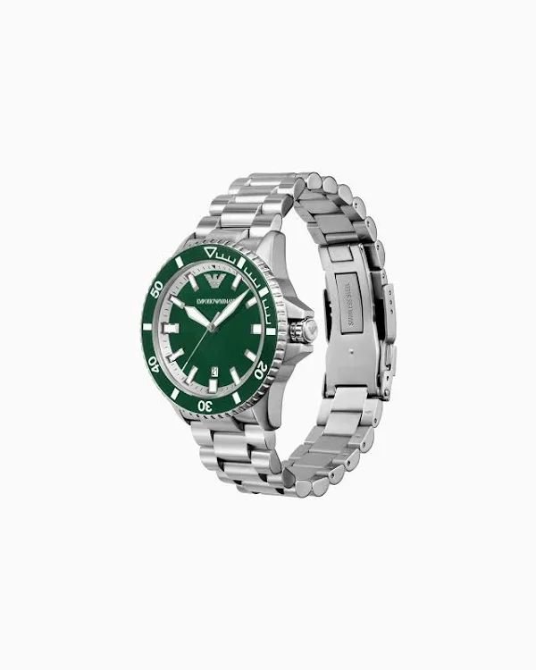 Emporio Armani Men's Automatic (42mm) Green Dial / Stainless Steel Bracelet AR60080 - Image 3