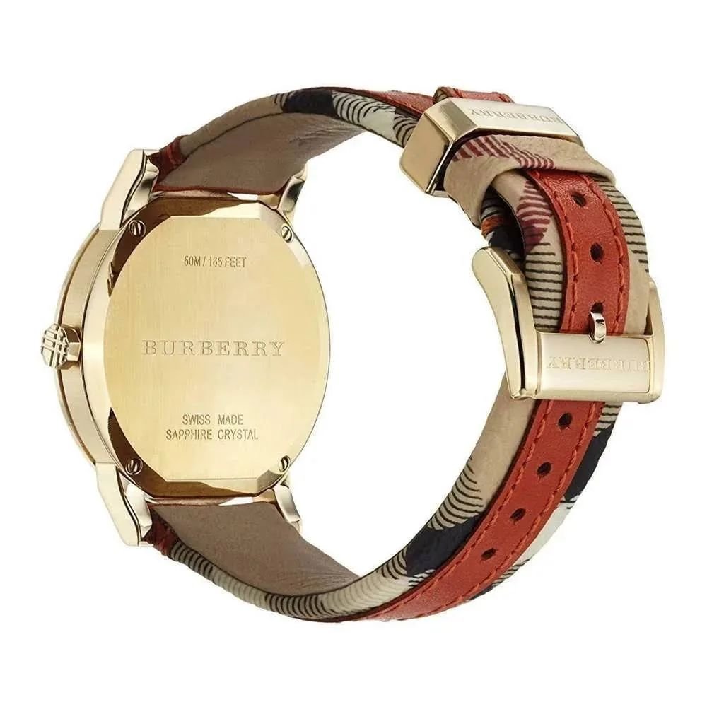 Burberry Men's Watch The City Check Gold Brown BU9016 - Image 4