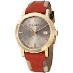 Burberry Men’s Watch The City Check Gold Brown BU9016